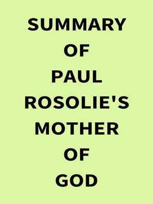 cover image of Summary of Paul Rosolie's Mother of God